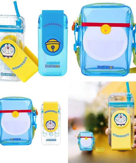 Doraemon Kids Insulated Water Cup – Cute Anime Portable Straw Bottle