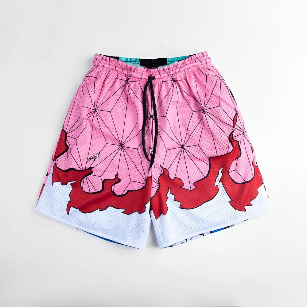 Baki Hanma Gym Shorts — Anime Streetwear Beach Shorts 6