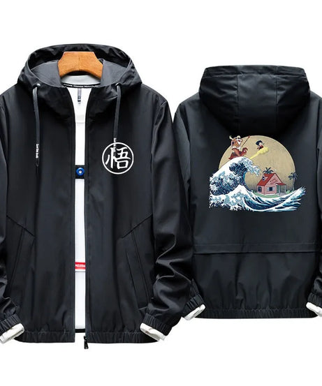 New Dragon Ball anime peripherals Goku Q version two-dimensional clothes men and women couples casual jackets gifts wholesale