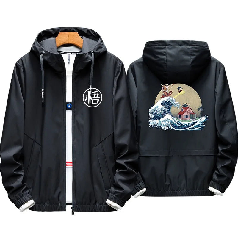 New Dragon Ball anime peripherals Goku Q version two-dimensional clothes men and women couples casual jackets gifts wholesale
