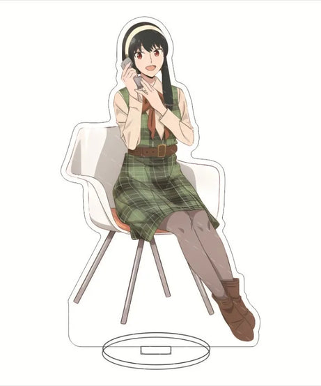 New Hot Anime Spy X Family Acrylic Stand Model Figure Cosplay Plate Holder Topper Birthday Fans Christmas Desk Decor Plate Gift