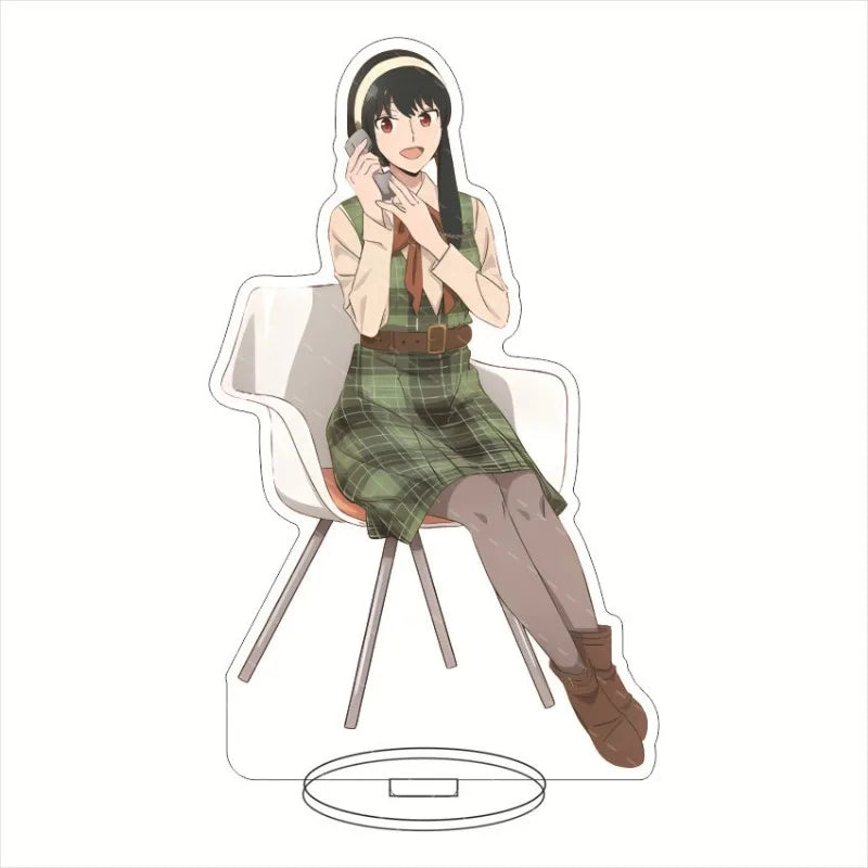 New Hot Anime Spy X Family Acrylic Stand Model Figure Cosplay Plate Holder Topper Birthday Fans Christmas Desk Decor Plate Gift
