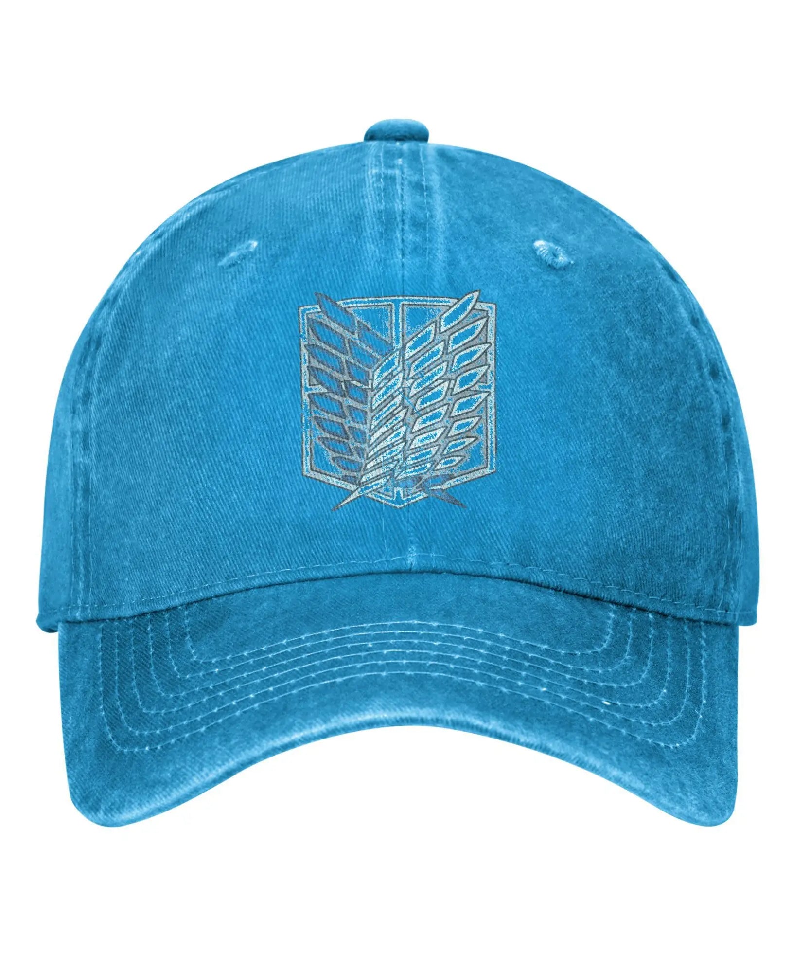 Attack On Titan Distressed Scout Symbol Anime Baseball Caps Vintage Distressed Cotton  Snapback Cap Unisex Travel  Gift Hats Cap