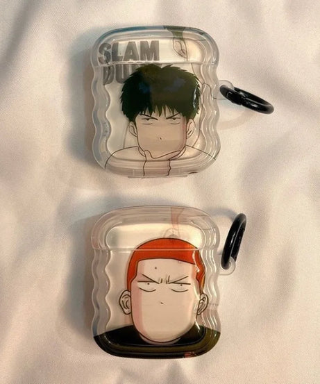 Slam Dunk AirPods Pro Case – Sakuragi & Rukawa Anime Protective Cover