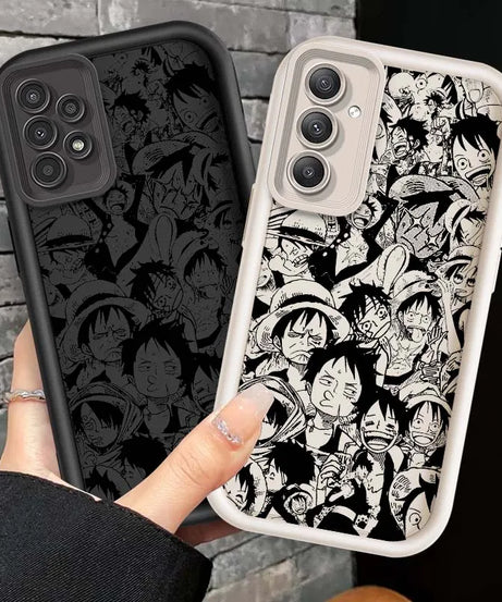 One Piece Nami D. Luffy Cute For Samsung A71 A52 A51 A34 A33 A22 A16 A15 A13 A04 A06 Note 20 Ultra 5G Eye Ladder Phone Case