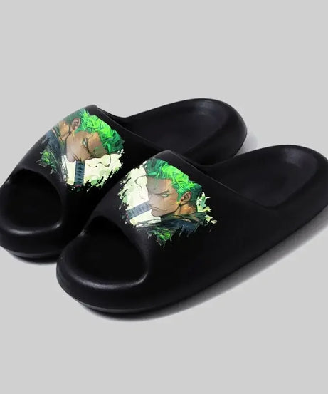 One Piece Luffy Zoro Cute soft bottom flip-flop personality stylish and comfortable men and women sandals holiday gift