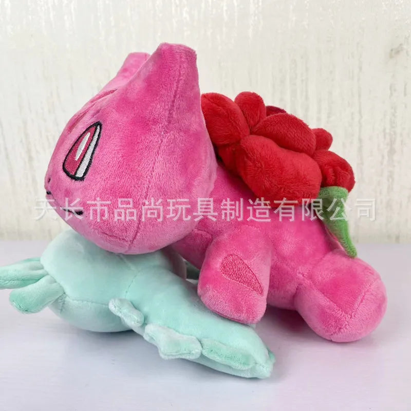 20cm Cute Pokemon Rose Edition Bulbasaur Venusaur Anime Plush Doll Pillow Cushion Toy Gift