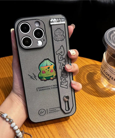 Gengar, Bulbasaur & Squirtle iPhone Case – Pokémon Laser Emboss Leather Cover