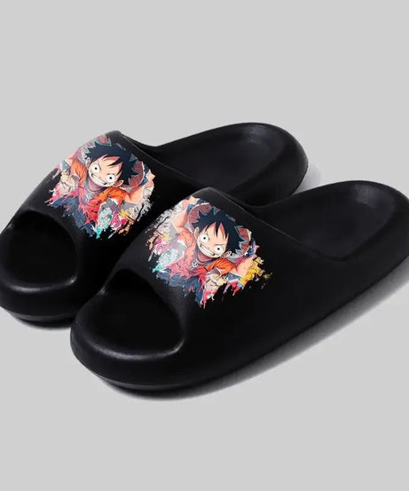 One Piece Luffy Zoro Cute soft bottom flip-flop personality stylish and comfortable men and women sandals holiday gift