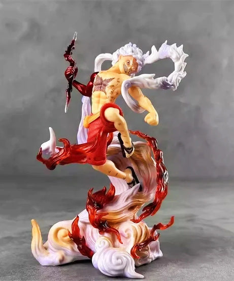 One Piece Onigashima Nika Luffy Action Figure 3 Interchangeable Hand Forms Anime Model Toy Exquisite Pvc Statue Deco Fans Gift