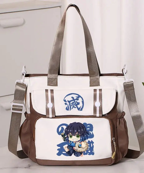 Anime Demon Slayer Kamado Tanjirou New Shoulderbag Men Women Crossbody Bags Student Fashion Large Capacity Handbag Holiday Gifts