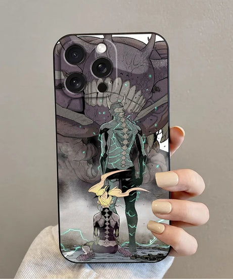 Anime K-Kaiju No. 8 Cool For iPhone 15 14 13 12 11 XS XR X 8 7 SE Pro Max Plus Mini Black Soft Phone Case