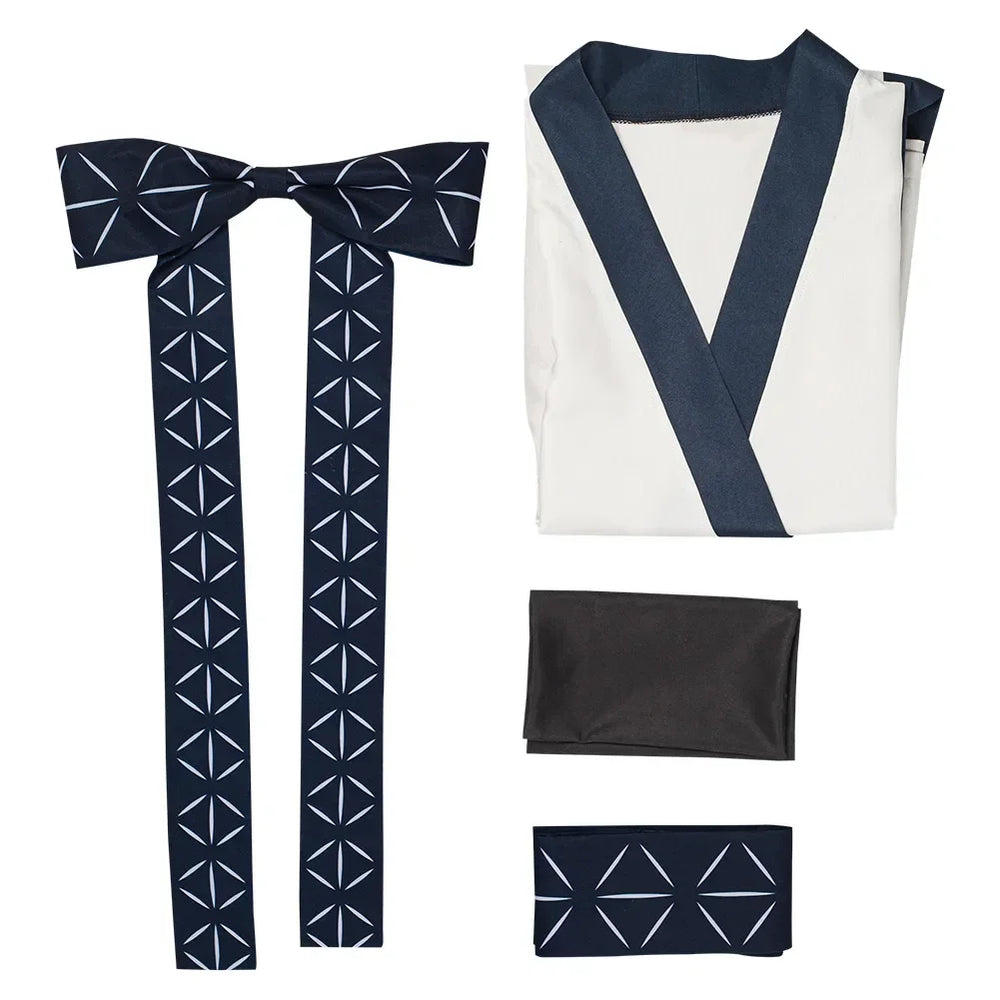 Anime Jujutsu Kaisen Ryomen Sukuna Kimono Cosplay Costume – Halloween Robe Outfit & Sash 5