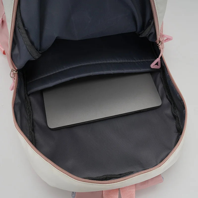 One Piece Luffy Zoro Backpack Kits Boy Student Usopp Chopper Anime Knapsack with Pencilcase Rucksack High-capacity Schoolbag