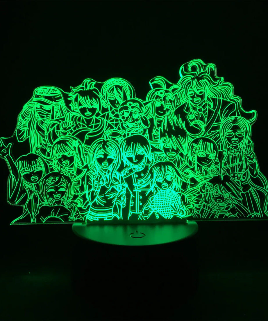 Anime Danganronpa V3 Nagito Komaeda Led Night Light Nagito Komaeda Game Figure Bedside Lamp for Bedroom Decor Kids Manga Gifts