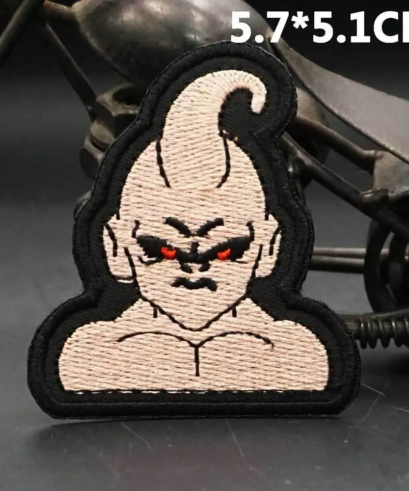 Dragon Ball Animation Peripherals Creative Kawaii Son Goku Vegeta Majin Buu Clothes Patches Embroidered Velcro Badges
