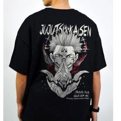 Anime Jujutsu Kaisen Ryomen Sukuna T-Shirt – Oversized Cotton Graphic Tee