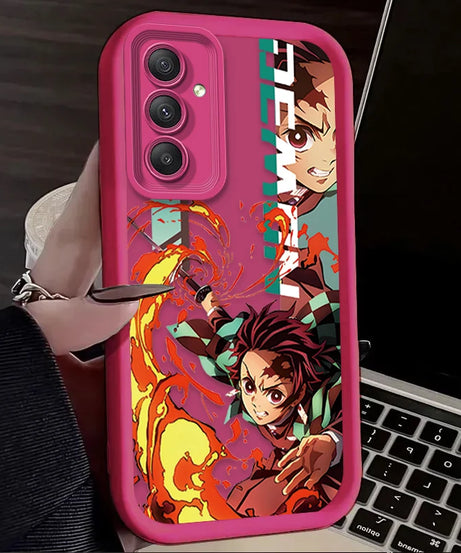 Anime Demon Slayer Phone Case For Samsung Galaxy A14 A15 S21 S22 S23 S24 FE Plus Ultra A25 A35 A52 A53 A54 A55 5G Cover