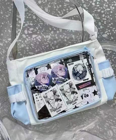 New Style Transparent Postcard Display Shoulder Women Badge DIY Decoration Crossbody Bag Anime Expo Class Tote Itabag
