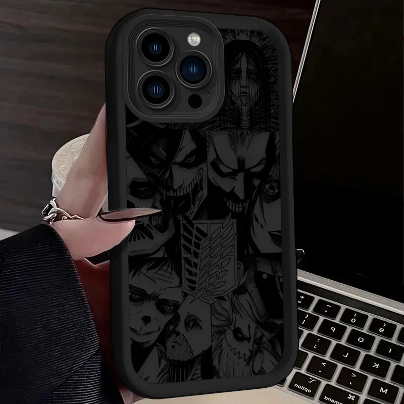 Attack on Titan Soft TPU iPhone Case – Wings of Freedom Shockproof Back Cover 3