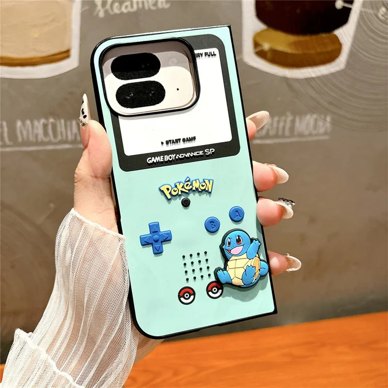 Pokémon Flip Case – Pikachu, Charmander & Squirtle | Google Pixel Fold Series