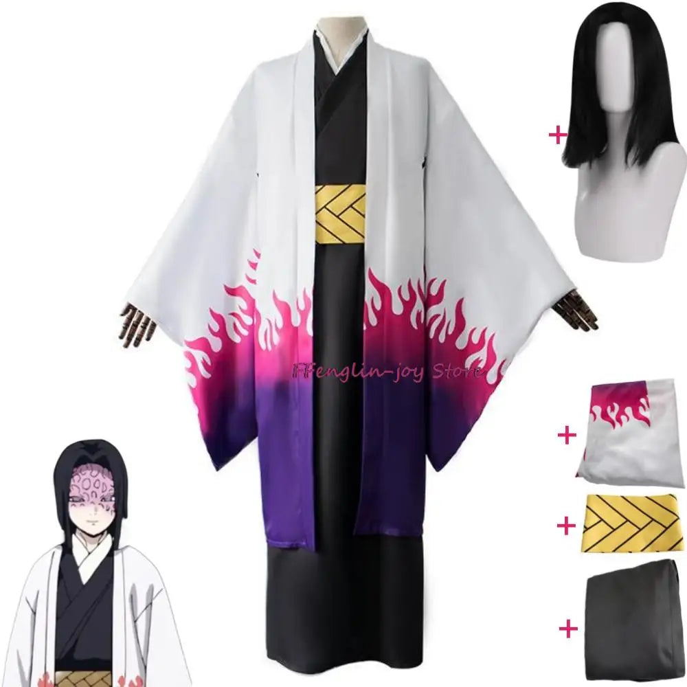 Anime Demon Slayer - Ubuyashiki Kagaya Cosplay Kimono Costume