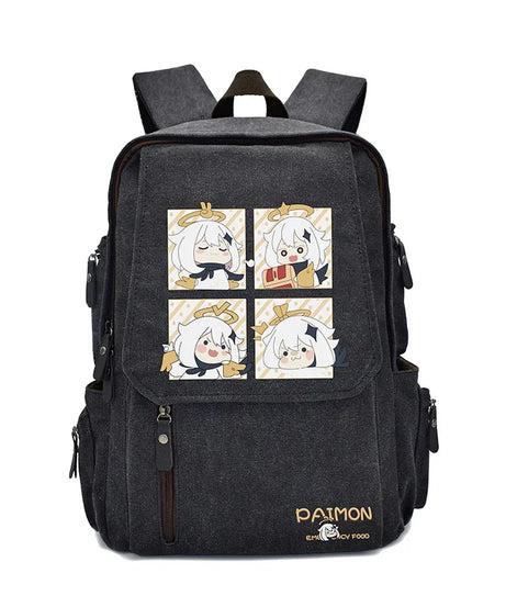 New Genshin Impact Anime Peripheral Rucksack Primary and Secondary School School Bag Men's and Women's Backpack Birthday Gift