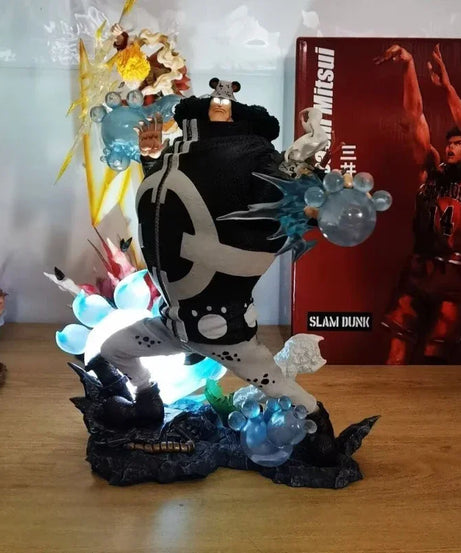 32cm One Piece Anime Figure Bartholemew Kuma Figurine 2 Hands With Light Statue Collection Decoration Ornaments Model Toys Gift