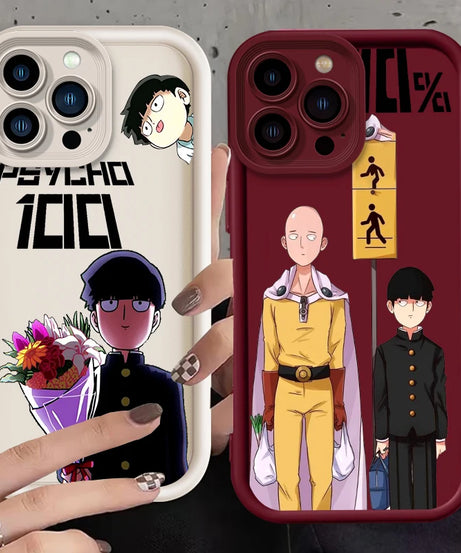 Mob Psycho 100 Anime Art Eye Ladder For Apple iPhone 15 14 13 12 11 XS XR X Pro Max Plus Funda Phone Case