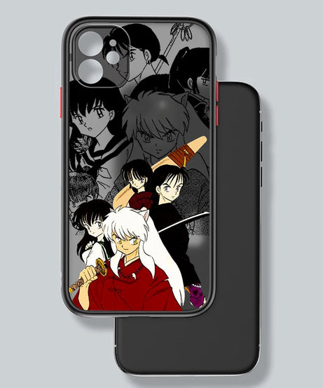 Inuyasha Anime Movie Comic Frosted Translucent For Apple iPhone 16 15 14 13 12 11 XS XR X Pro Max Plus Mini Cover Phone Case