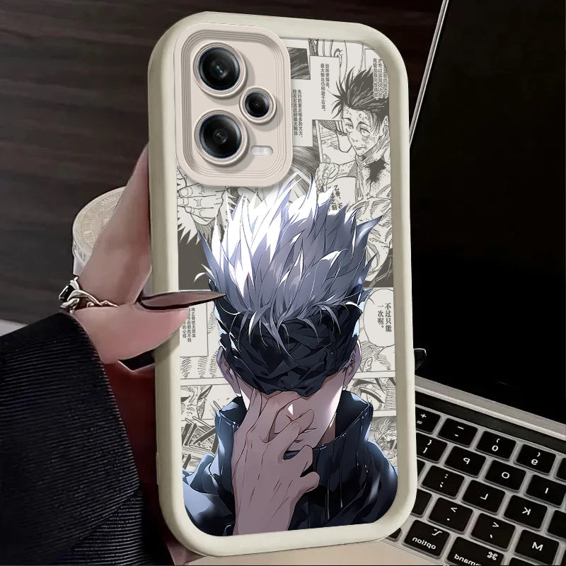 Jujutsu Kaisen Satoru Gojo Case For Xiaomi Redmi Note 13 14 12 11 Pro Plus 5G 12S 11S 10S 10 9 Redmi 14C 13C 12C 12 4G A3 A3X