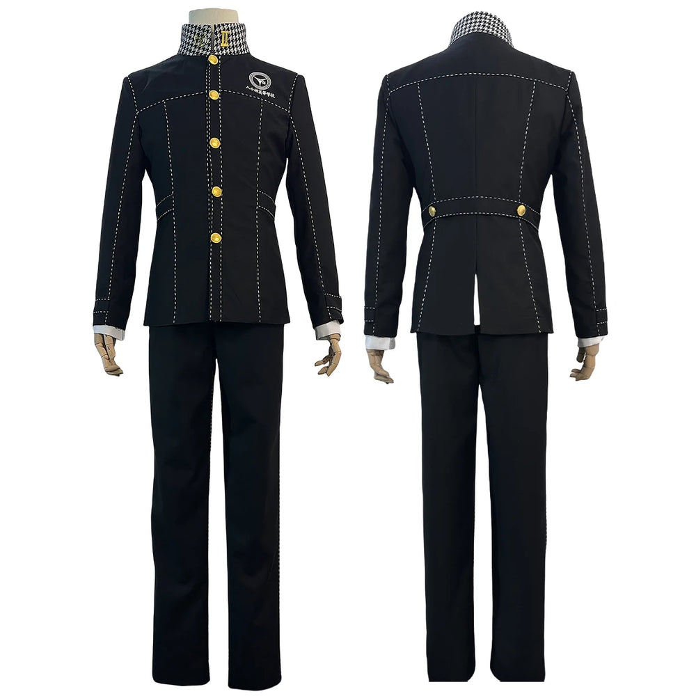 Persona 4 Yu Narukami Cosplay Costume — School Uniform & Wig 7