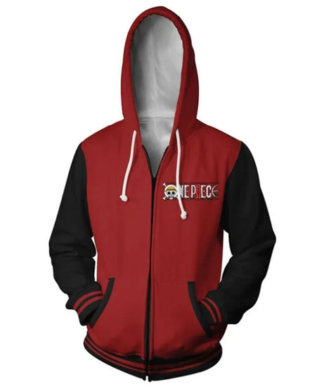 Anime One Piece Luffy Trafalgar D. Water Law Hoodie Cosplay Costume Long Sleeve Sweatshirt Sweater Zip Up Coat Jackets