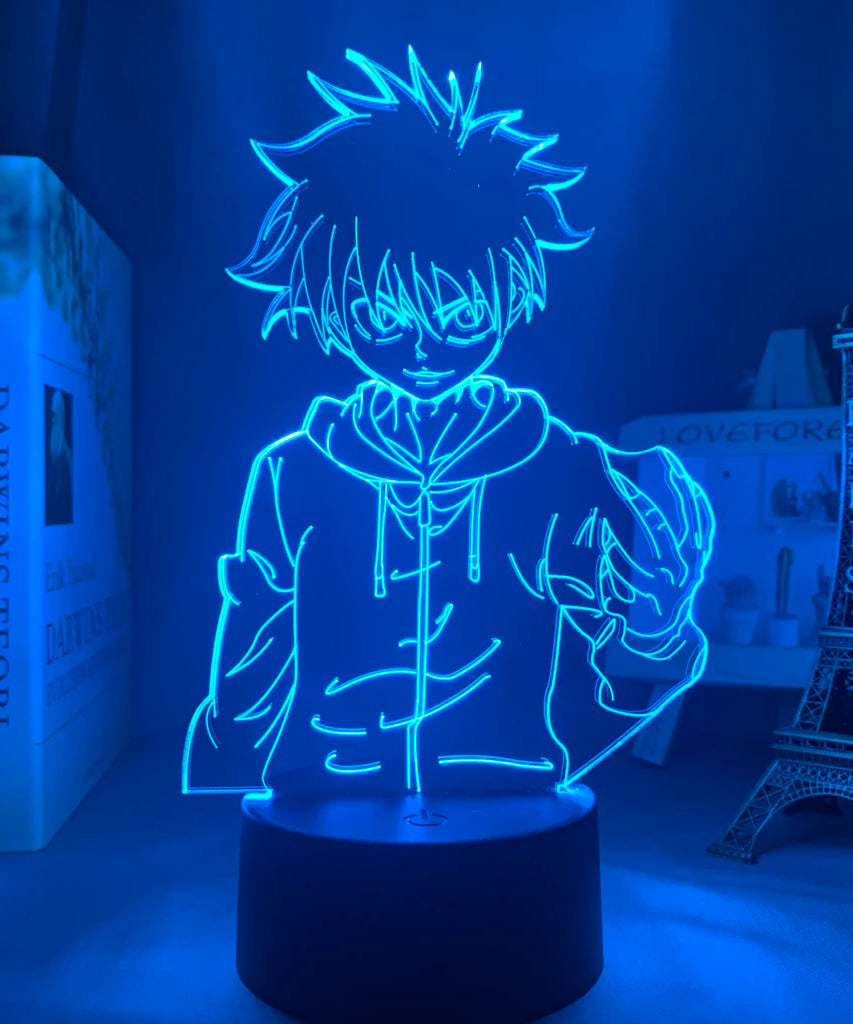 Anime Hunter X Hunter Led Night Light Killua Zoldyck Figure Nightlight Color Changing Usb Battery Table 3d Lamp Gift for Kids