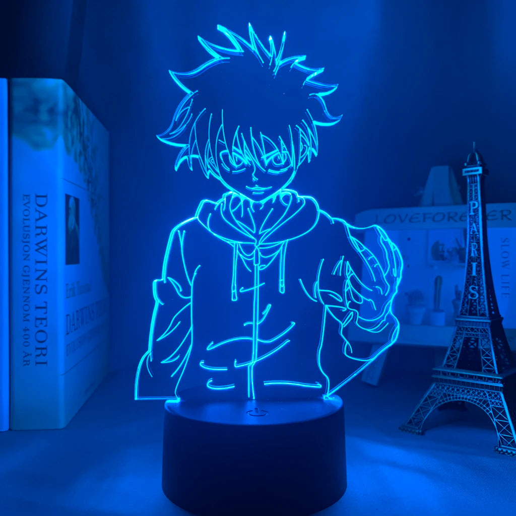 Anime Hunter X Hunter Led Night Light Killua Zoldyck Figure Nightlight Color Changing Usb Battery Table 3d Lamp Gift for Kids