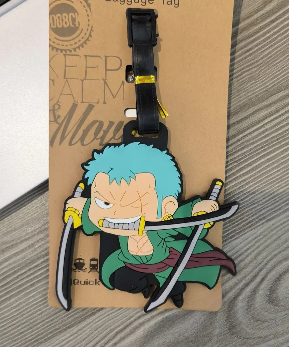 Anime One Piece Boarding Check in Hang Tag Accessories Joba Lu Fei Suolong Luggage Tag Cute Creativity