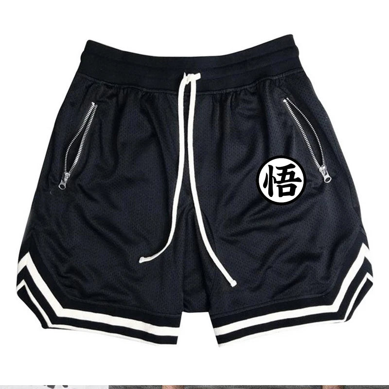 Dragon Ball Son Goku Quick-Dry Mesh Gym Shorts – Breathable Sports & Fitness Activewear 6