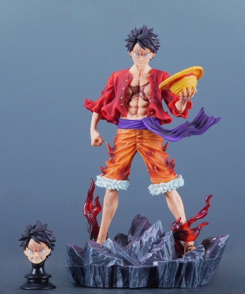 24cm/9.45in Anime ONE PIECE Figure Monkey D Luffy Action Figures Pvc Statue Desktop Ornamen Collection Model Toys Gifts