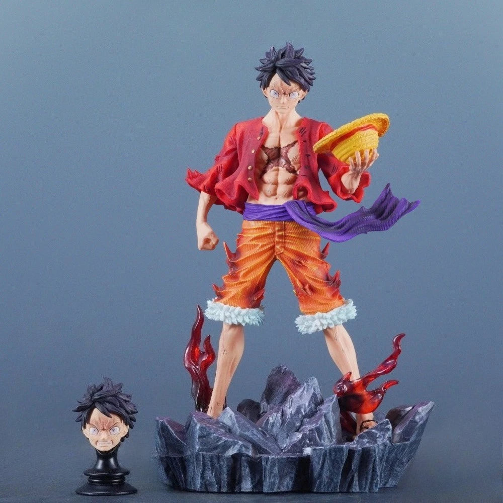 24cm/9.45in Anime ONE PIECE Figure Monkey D Luffy Action Figures Pvc Statue Desktop Ornamen Collection Model Toys Gifts