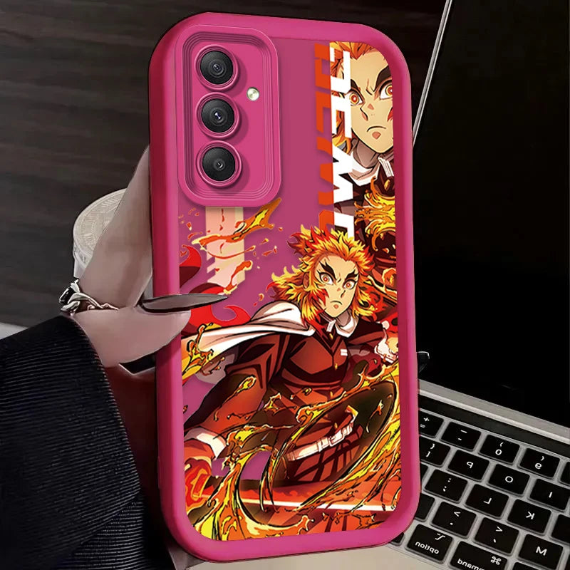 Anime Demon Slayer Phone Case For Samsung Galaxy A14 A15 S21 S22 S23 S24 FE Plus Ultra A25 A35 A52 A53 A54 A55 5G Cover
