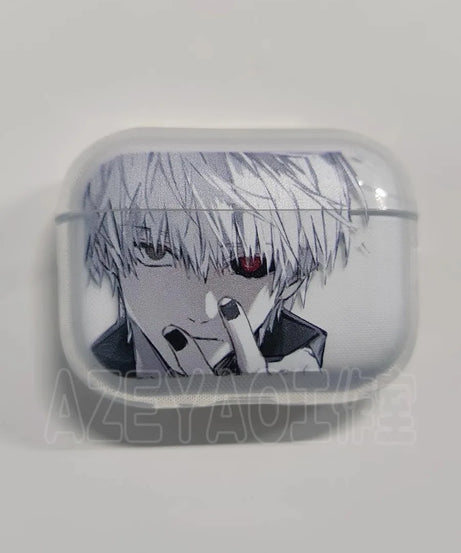 Anime Luxury Tokyo Ghoul Airpods Case For Apple Airpods 4Shockproof Cover For AirPods 4 Pro Pro2 Transparent Earphone Cases Bags