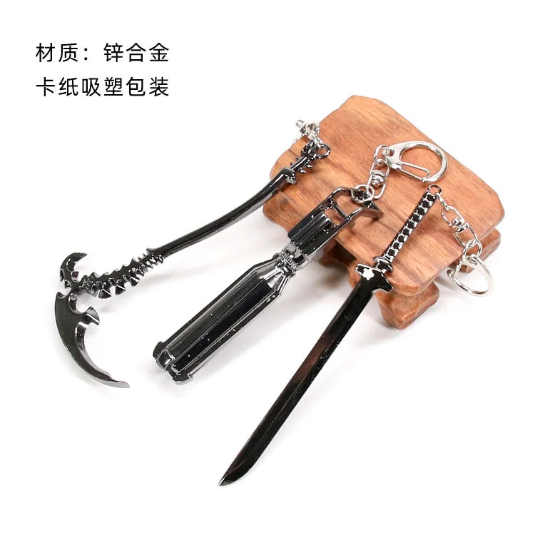 Black Rock Shooter Scythe Bag Charm — Zinc Alloy Accessory 3