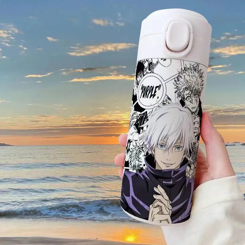 Gojo Satoru Jujutsu Kaisen Thermos Bottle – Anime Stainless Steel Water Cup