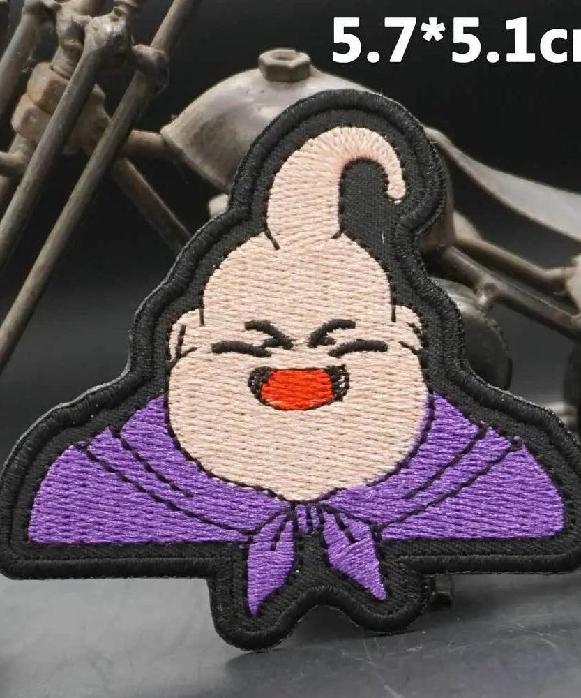 Dragon Ball Animation Peripherals Creative Kawaii Son Goku Vegeta Majin Buu Clothes Patches Embroidered Velcro Badges
