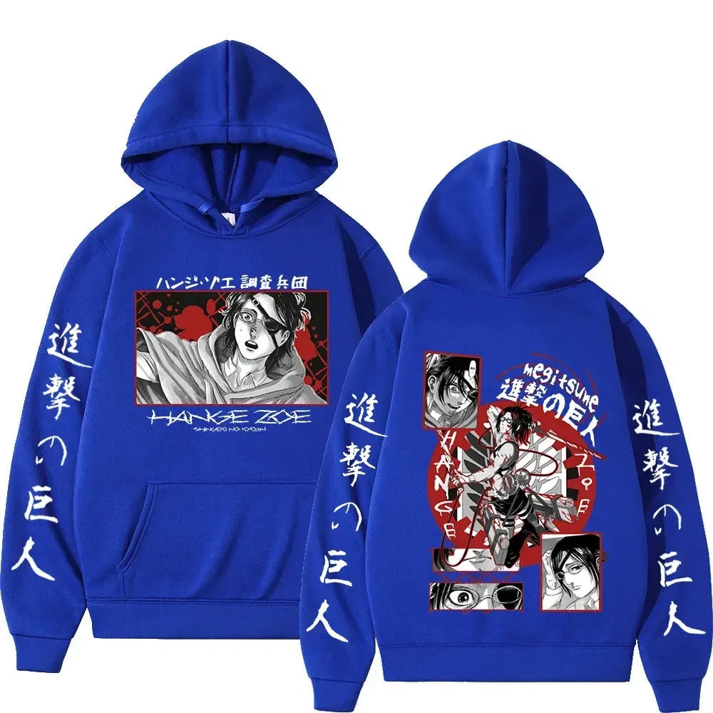 Attack on Titan Hange Zoe Graphic Hoodie Unisex Oversized Harajuku Sweatshirt 7