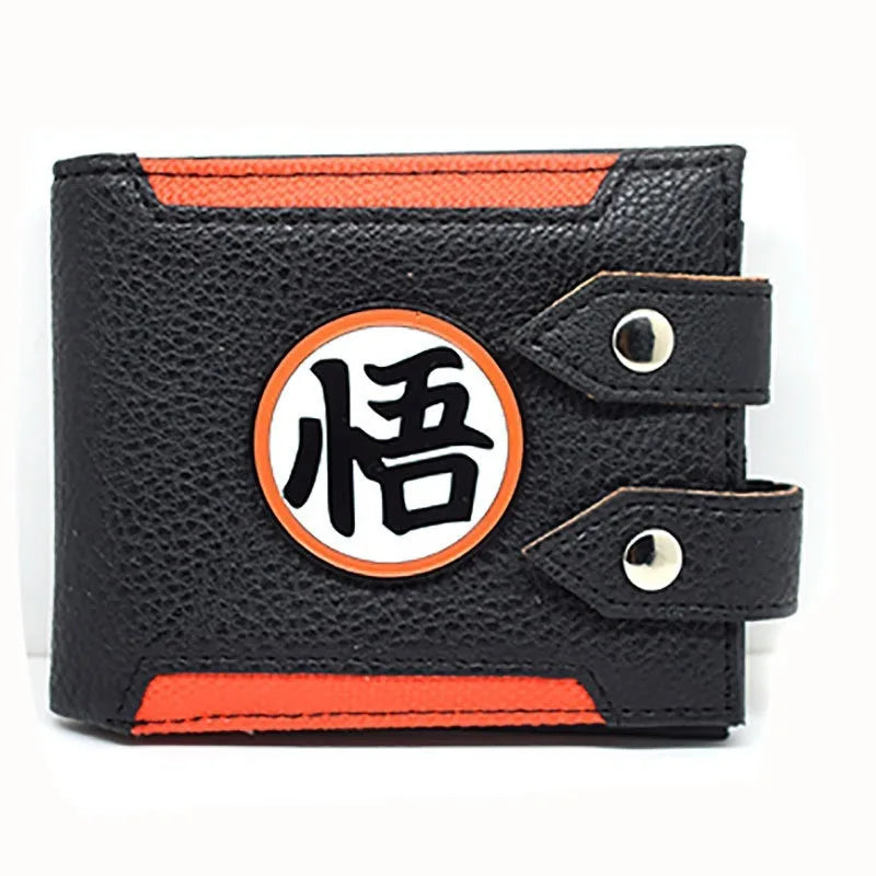 Dragon Ball PU Wallet – Son Goku & Bulma Foldable Anime Coin Purse