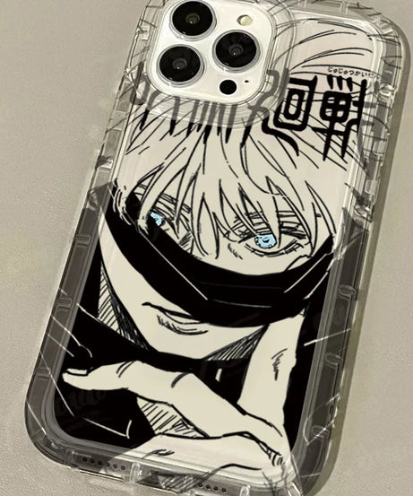 Jujutsu Kaisen Gojo Satoru Clear Case for IPhone 16 15 14 13 12 11 Pro Max 14 15 7 8 Plus X XR XS Max SE2020 Airbag Shockproof