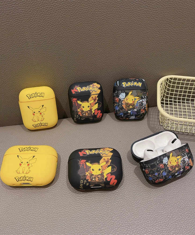 Anime Pokemon Cute Pikachu Earphone Case for Airpods 2 pro pro2 3rd 4 Cartoon Wireless Bluetooth Headphone Protective Cover