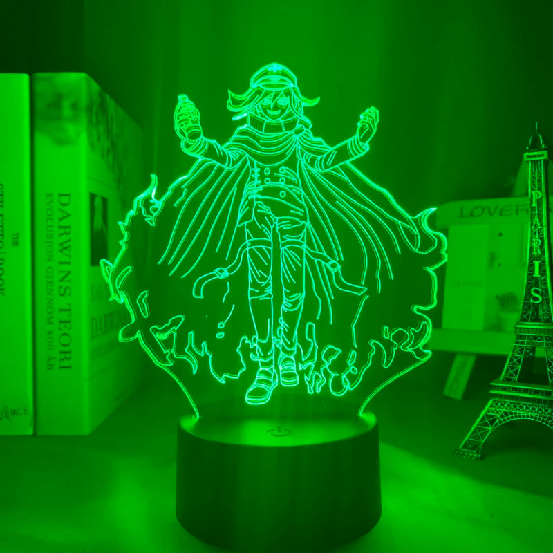 Anime Danganronpa V3 Nagito Komaeda Led Night Light Nagito Komaeda Game Figure Bedside Lamp for Bedroom Decor Kids Manga Gifts