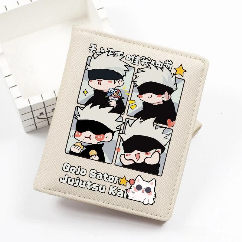 Anime Jujutsu Kaisen Short Zipper Wallet – Yuji Itadori & Megumi Fushiguro Card Holder 7